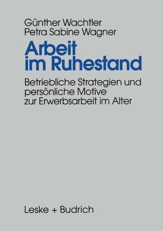 Arbeit im Ruhestand - cover