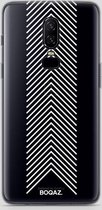 BOQAZ. OnePlus 6 hoesje - visgraat wit