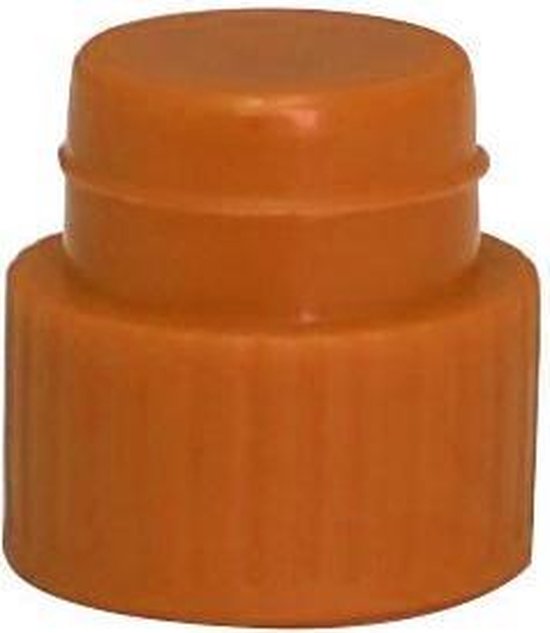 Barproducten.nl 100 Dopjes voor op reageerbuisjes, oranje/bruin in zak. OP = OP