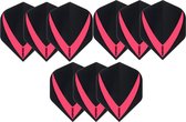 Dragon darts 3 sets (9 stuks) Super Sterke - Rood - Vista-X - flights - darts flights