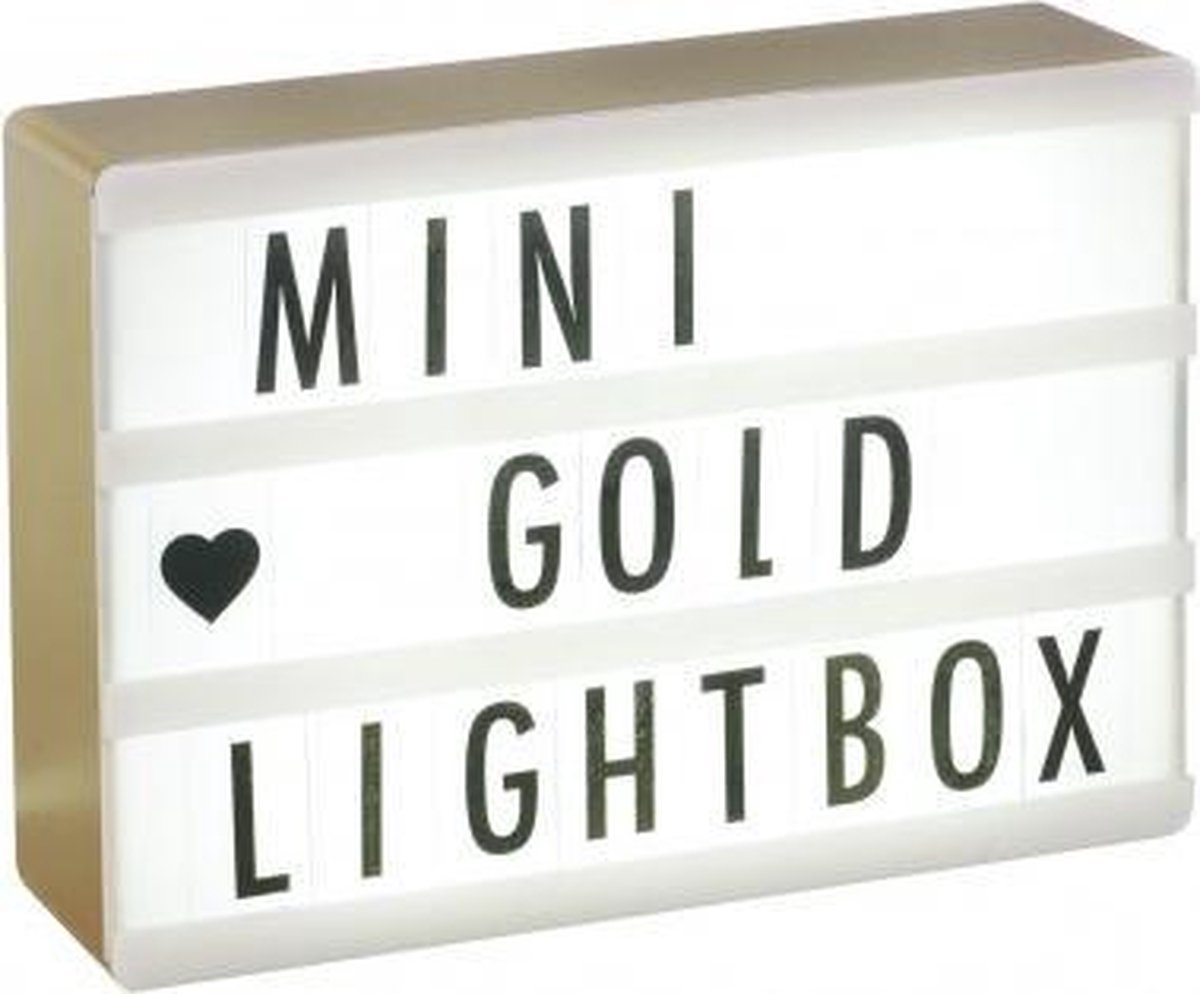 A6 lightbox rose gold