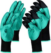 Tuinhandschoenen met graaf functie - ideaal voor onkruid wieden n poten - 2 sets van 2 stuks