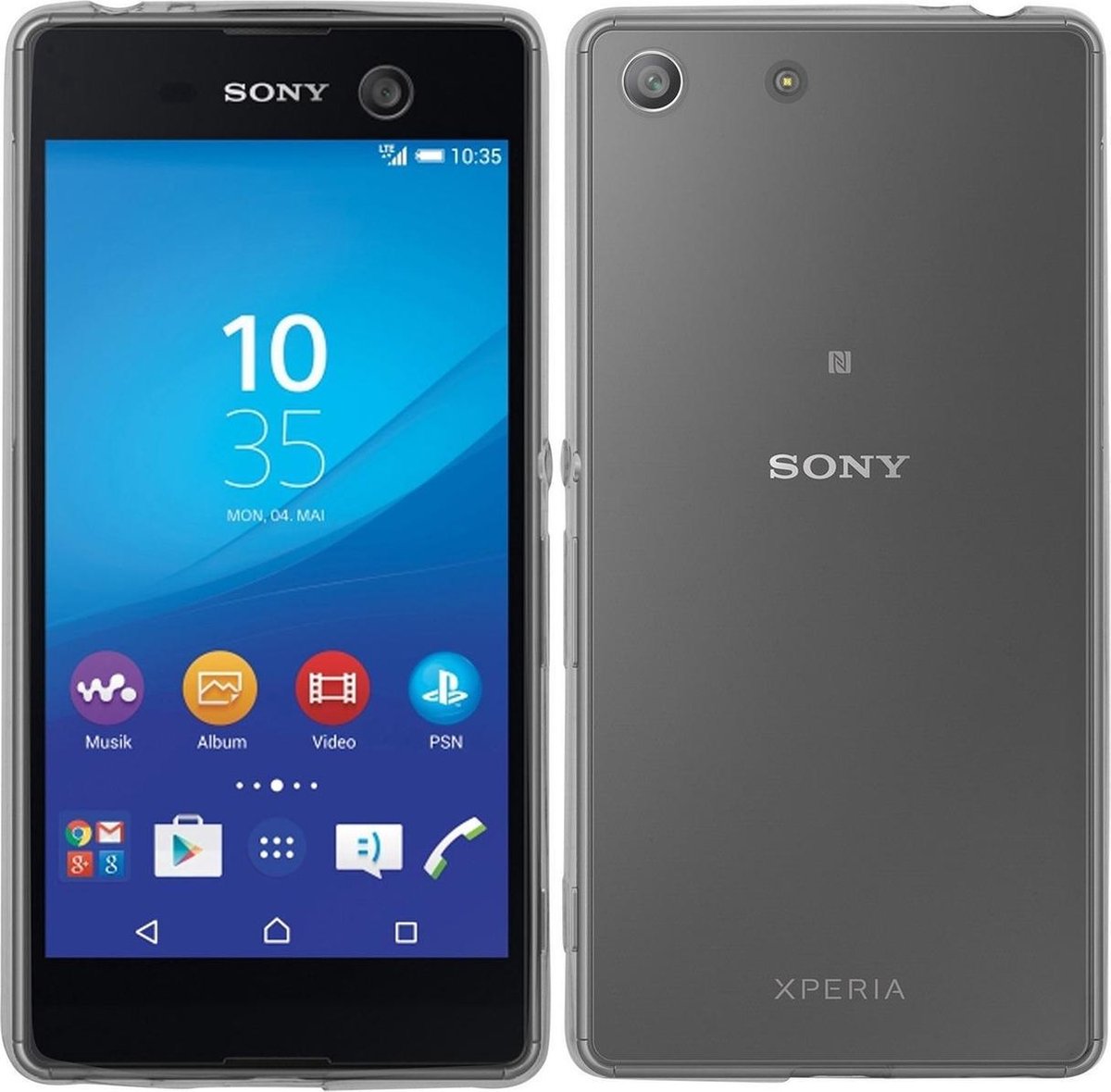 Transparant TPU hoesje voor de Sony Xperia M5