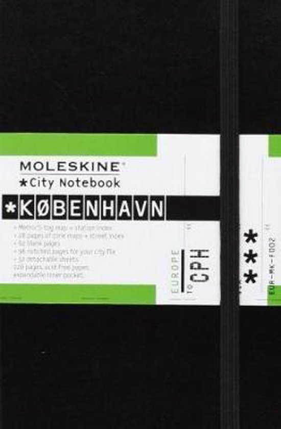 Cover van het boek 'Moleskine Europe - City Notebook Copenhagen' van  Moleskine