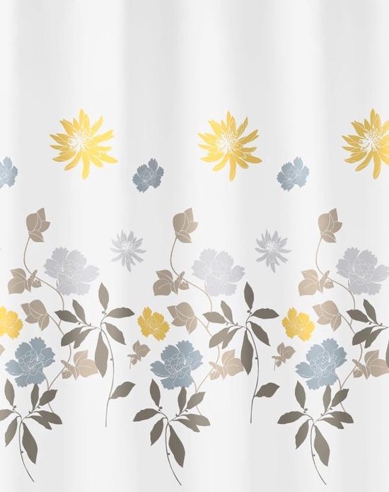 Douchegordijn Alice Grijs 180x200cm