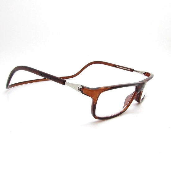 Magnetische leesbril - bruin - sterkte +2 | bol.com
