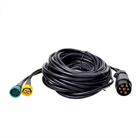 Haan Lang Oxideren Kabelset 7meter met stekker 7-polig en 2x connector 5-polig - achterlicht /  trekhaak | bol.com