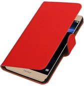Bookstyle Wallet Case Hoesjes voor Huawei Honor V8 Rood