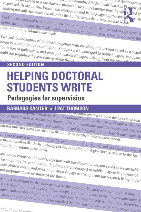 Helping Doctoral Students Write - cover