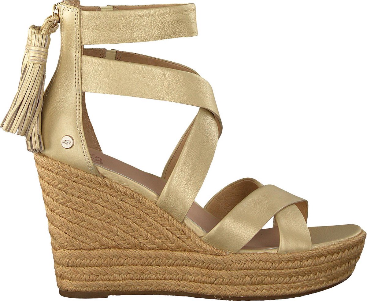 UGG Dames Sandalen Raquel Metallic Goud Maat 36 bol