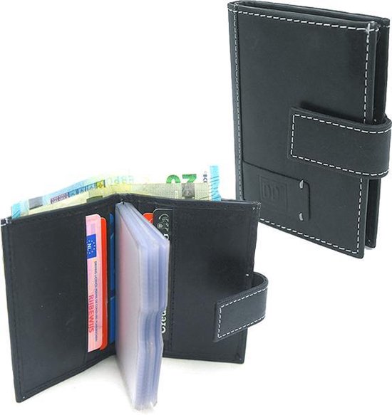 Zwarte Creditcardhouder - Pasjes houder met Rits- Pinpas - Creditcard-  Portemonnee -... | bol.com