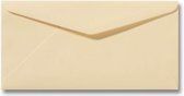Luxe Enveloppen - 100 stuks - Crème - 110X220 mm - 100grms - 11x22 cm - Brief envelop