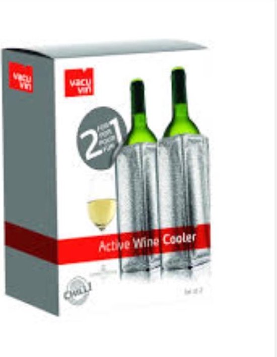 item Vrijgekomen Uluru Vacu Vin wijnkoeler - set van 2 | bol.com