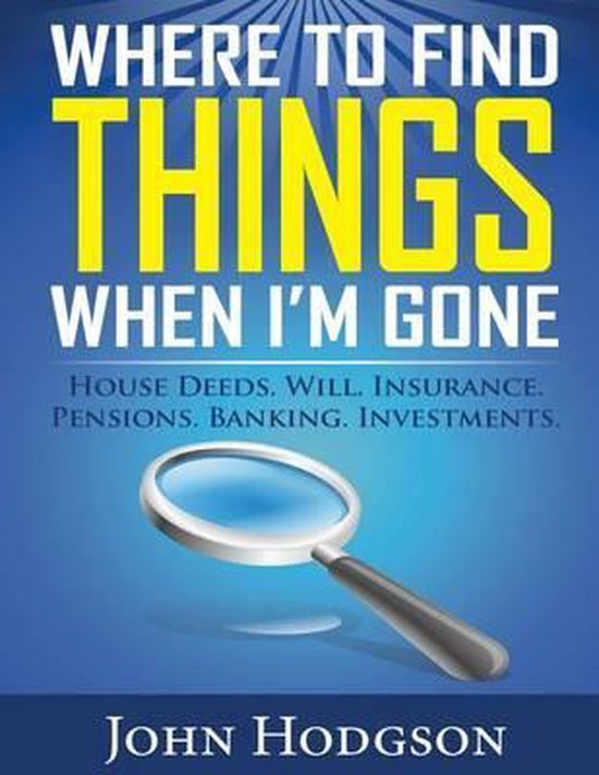 Where to Find Things When I'm Gone - cover