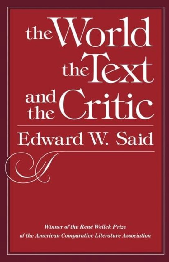 The World, the Text, and the Critic
