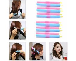 Soft Foam Papillot EPE Softsticks 12 delige set Haarkrullerset - Foam Papillotten - Haarsrullerset Haarrollers / Haarkrullers / Krulspelden Set - Foam Papillotten - Krullen - Hair Foam Rollers - Heble