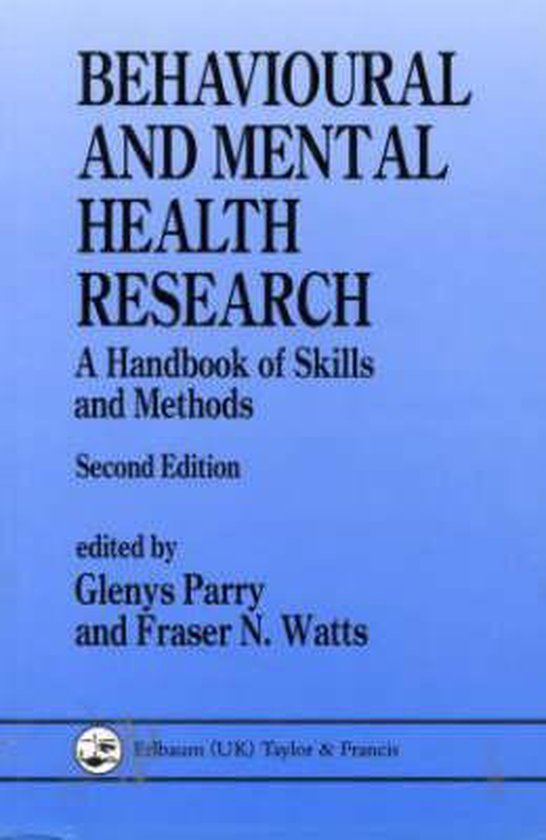 Behavioural and Mental Health Research - cover