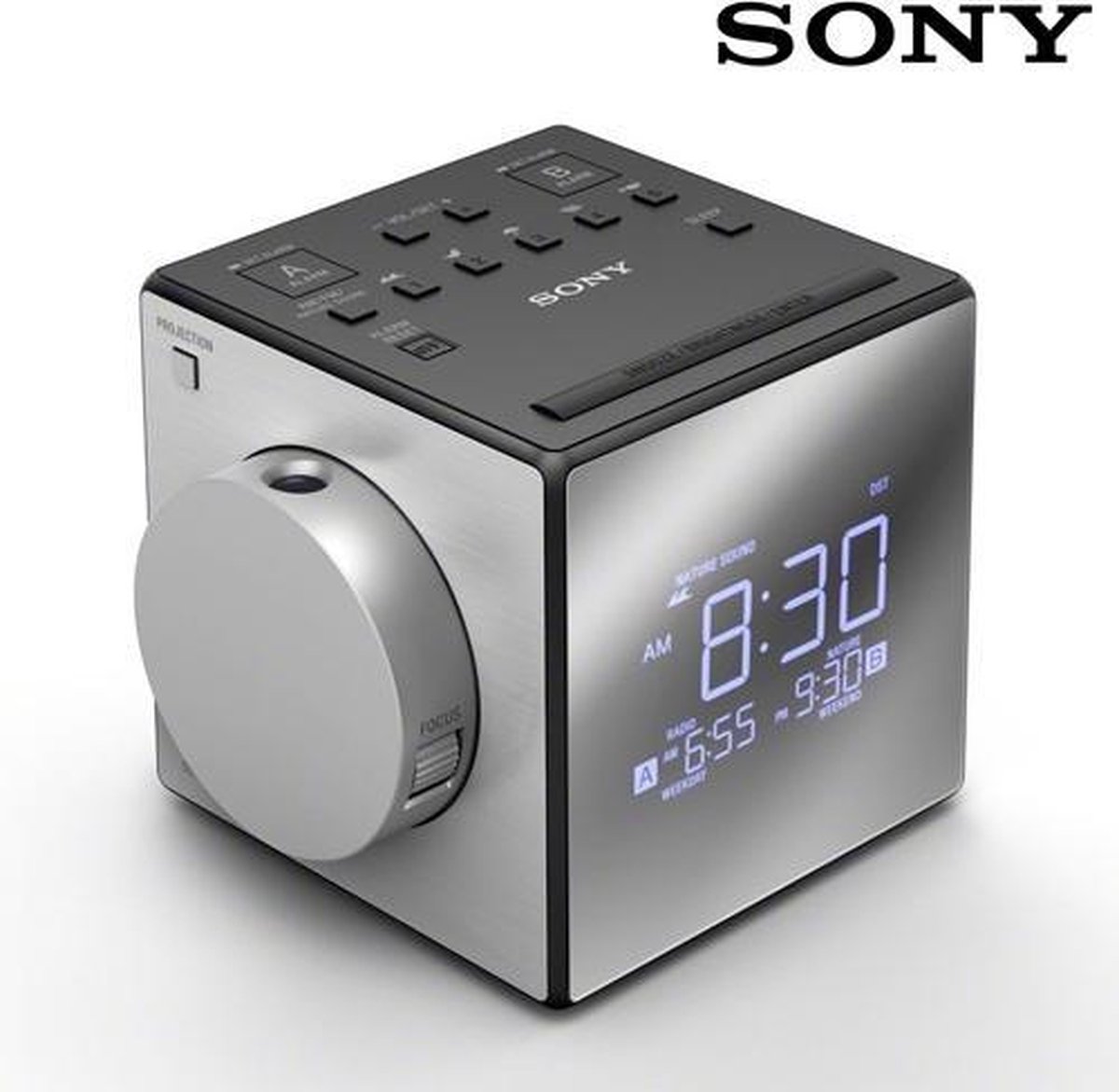 Sony ICF-C1PJ - Wekkerradio - Zilver | bol.com