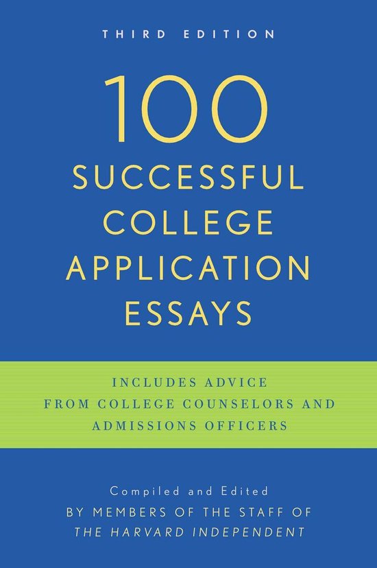 100 Successful College Application Essays - cover