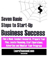 Seven Basic Steps to Start-Up Business Success: Find a Need, Conduct Research, Prepare Your Plan, Locate Financing, Start Operations, Advertise and Monitor Your Progress