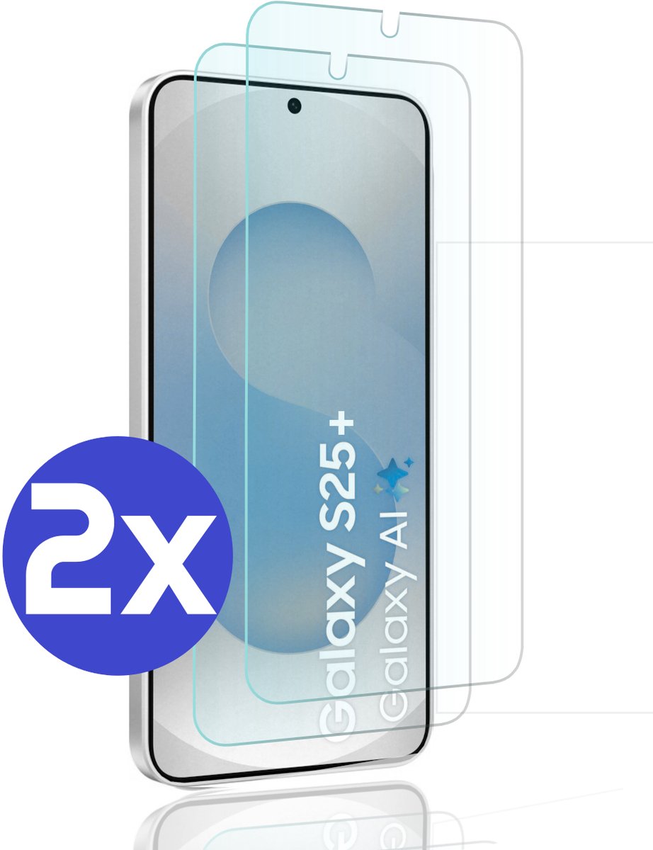 Premium Screenprotector Geschikt Voor Samsung S25+ (S25 PLUS) - Gehard Glas - 2 Stuks