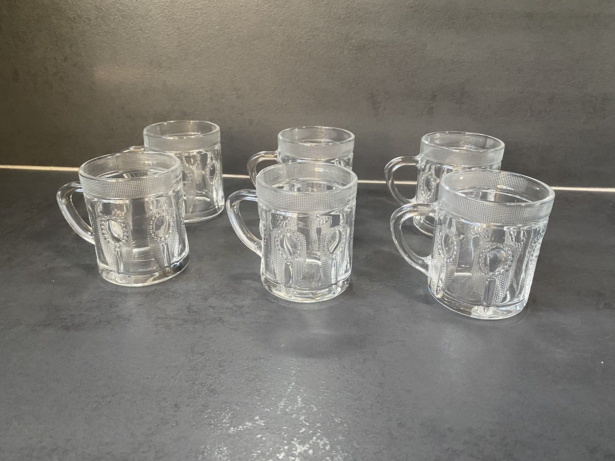 Glozini - Marrakech theeglazen/koffieglazen set van 6 - 180 ml