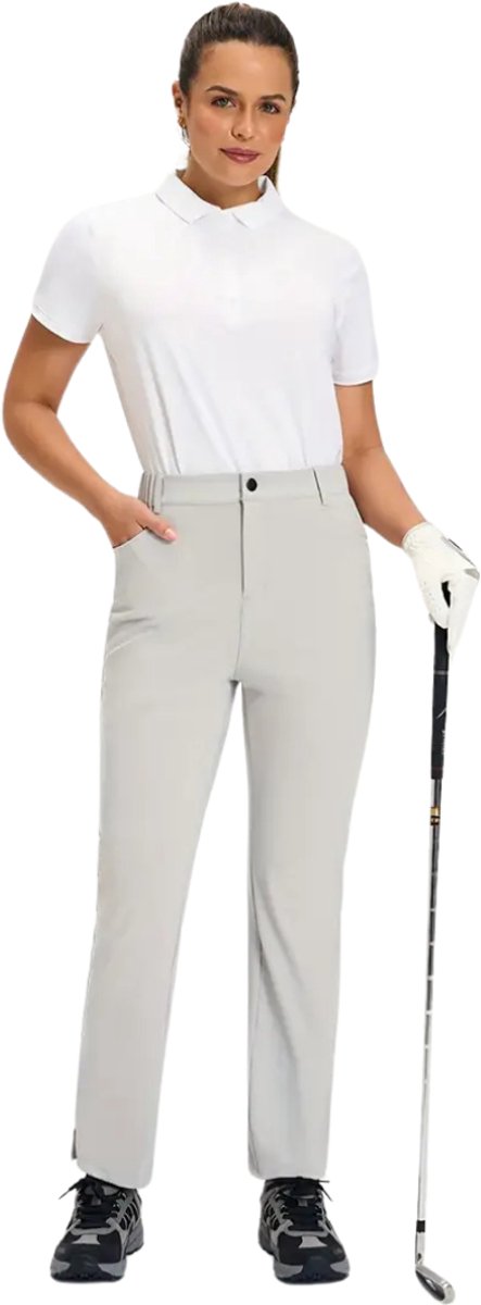 Bovista Golfbroek Dames - Golfkleding - Golfen - Golf Accessoires - Nette Pantalon - Grijs M - Maat 38 van Bovista — afbeelding 3