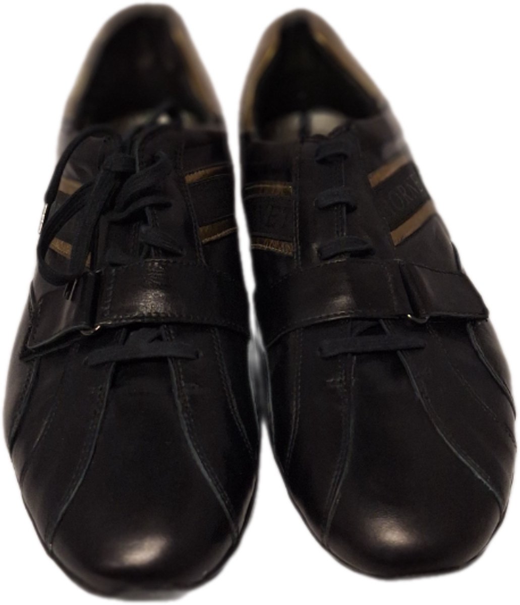 HORNET by BOTTICELLI SNEAKER-LEER BLACK GOLD
