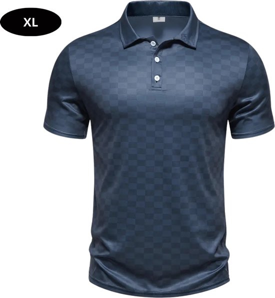 Foto: Bovista golf shirt heren t shirt golfkleding golfen golf accessoires polo shirt marineblauw maat xl