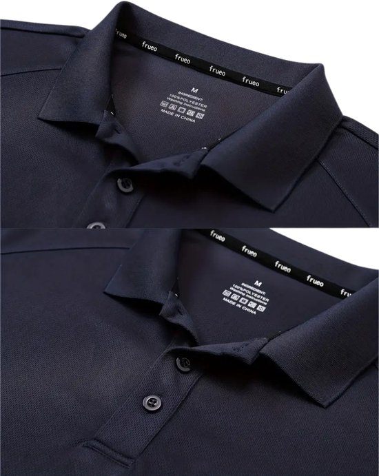 Bovista Golf Shirt Heren - T-shirt - Golfkleding - Golfen - Golf Accessoires - Polo Shirt - Zwart & Groen & Blauw - Maat S van Bovista — afbeelding 5