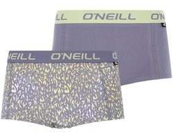 O'Neill dames boxershorts 2-pack - animal blue print - maat XL