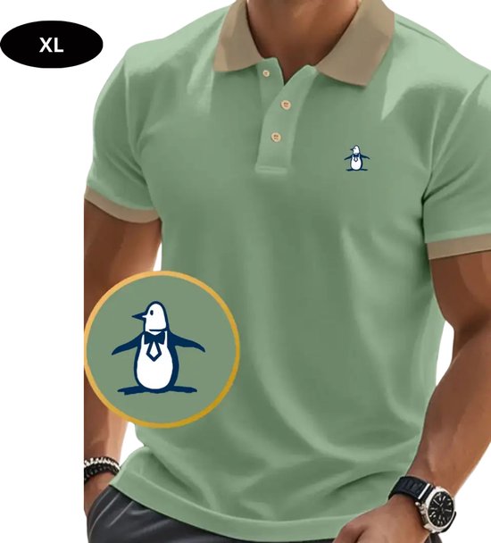 Foto: Bovista golf shirt heren t shirt golfkleding golfen golf accessoires polo shirt lichtgroen maat xl