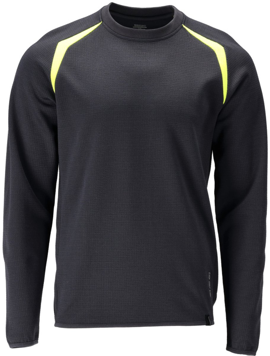 Mascot Accelerate Multisafe Sweatshirt 21584-337 - donkermarine/hi-vis geel - L