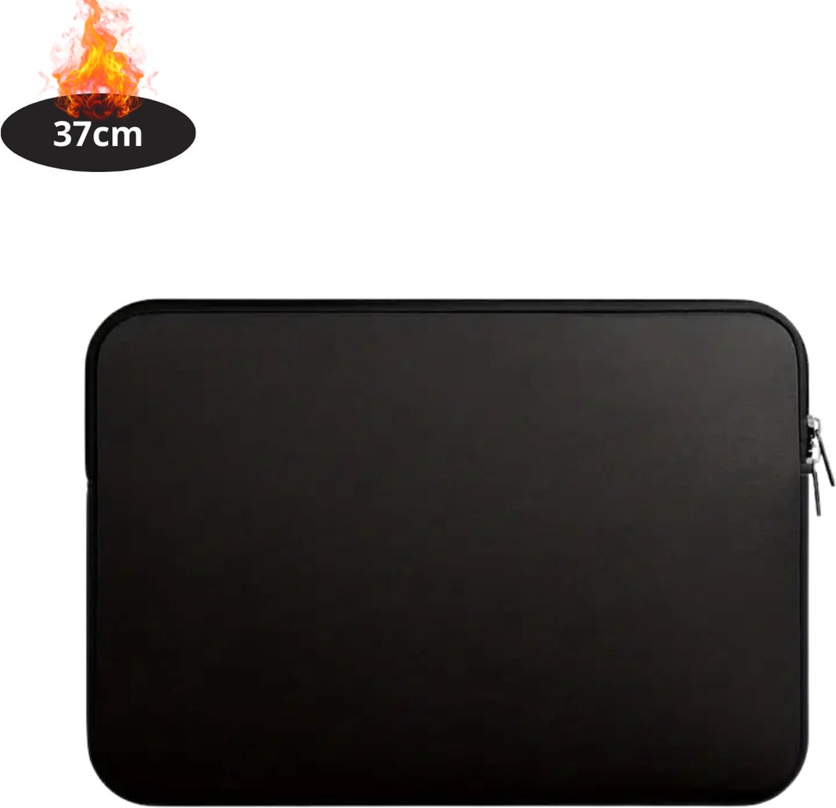 Bovista Laptoptas Krasbestendig - Laptop Sleeve - Rugtas - Schoudertas - Laptoshoes - Kantoortas - Dames & Heren - 14 Inch - Zwart