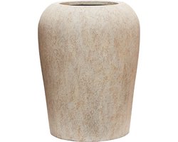 Pottery Pots - Plantenbak - Lena S - H61cm x Ø43cm - Indoor en Outdoor - Travertine Beige