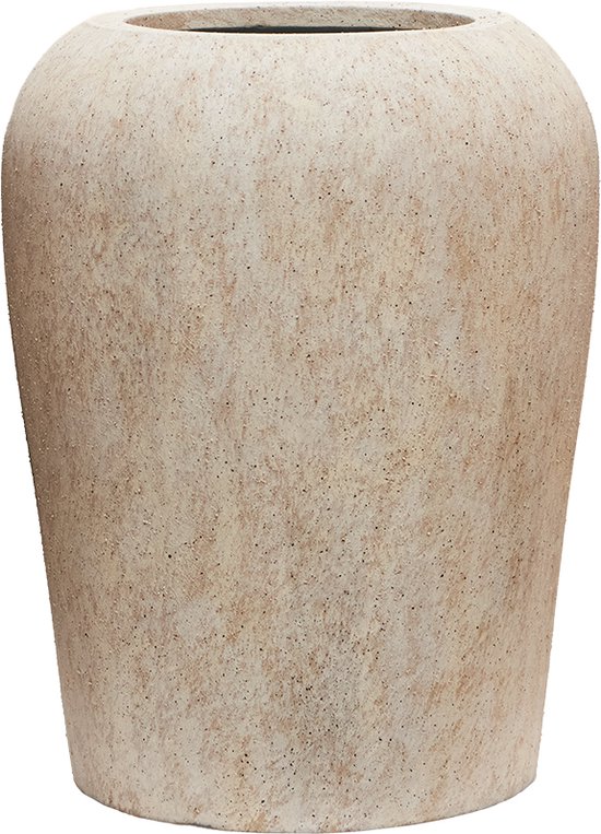 Pottery Pots - Plantenbak - Lena S - H61cm x Ø43cm - Indoor en Outdoor - Travertine Beige