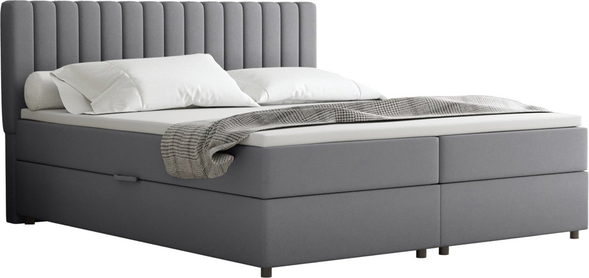 BOXBED Everest 180 x 200 cm tweepersoons met hoogwaardige Bonell-matras en topper