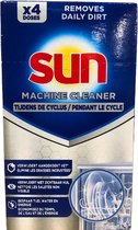 Sun - Cleaner pour machine - In-Wash - Nettoyant pour lave-vaisselle - 4 lavages