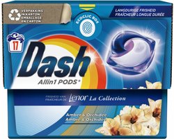 Dash All in 1 Pods Lenor Amber & Orchidee - 17 Wasbeurten