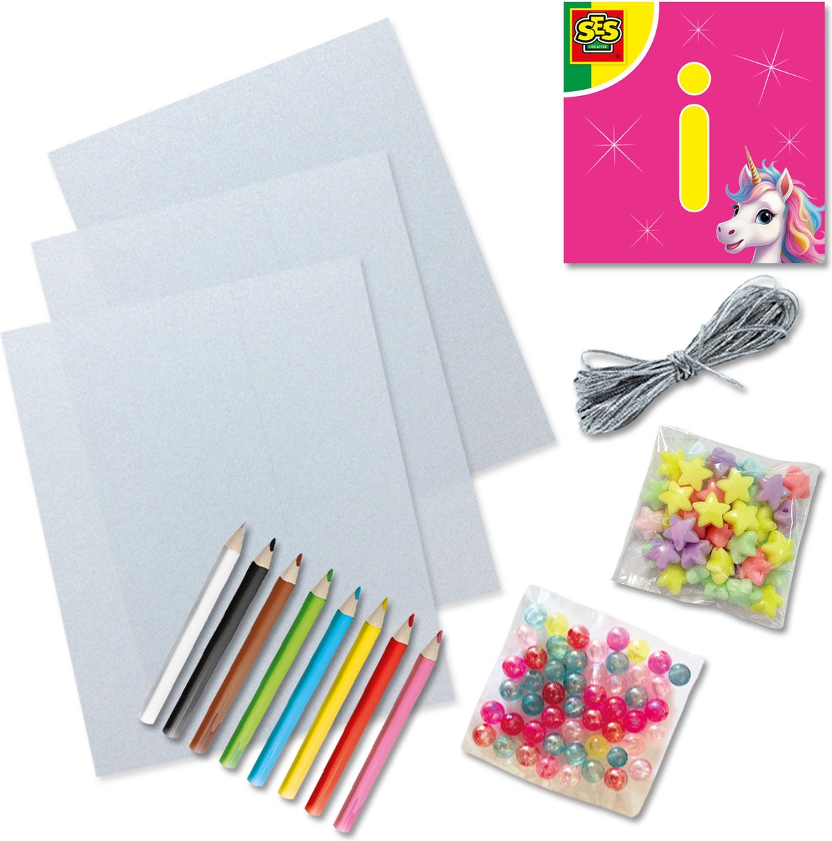 SES Creative - Unicorn - Kralen Armbanden - Knutselen Meisjes - Armbandjes maken - Vanaf 5 jaar — afbeelding 2