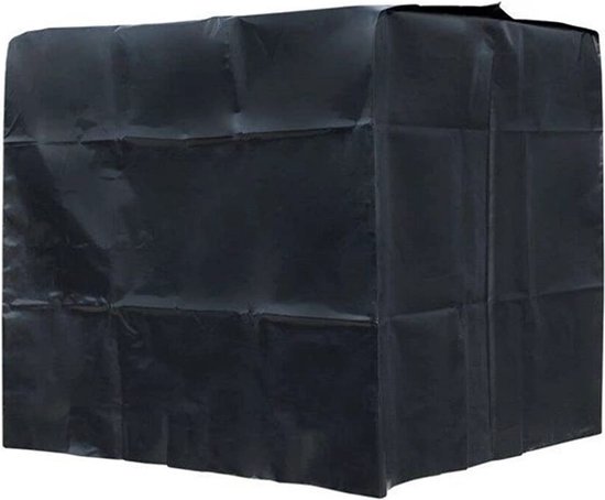 Housse de protection pour réservoir d'eau – Outil de protection solaire en tissu Oxford – Housse imperméable et anti-poussière pour conteneur IBC – Protection UV – Protection solaire extérieure en tissu Oxford – 1000 L – Noir