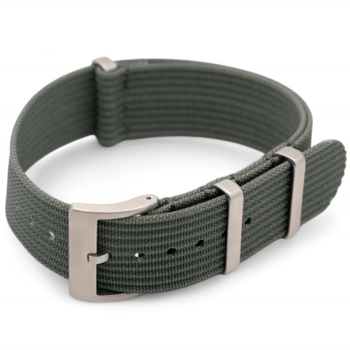 Watch Mates - Premium NATO Strap - Nylon - Grijs - 20 mm - Gratis Tool Pushpins