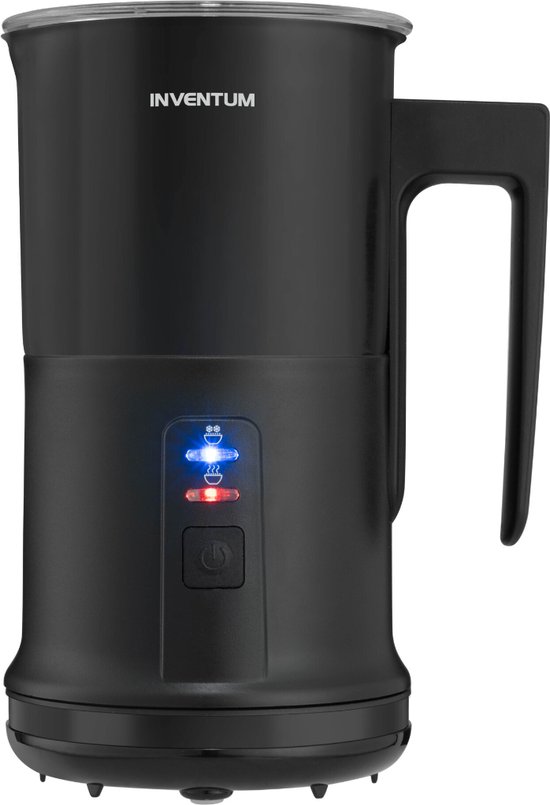 Inventum MK350B - Elektrische melkopschuimer - 115/240 ml - Warm/koud opschuimen - Verwarmen - PFAS vrij - Antikleeflaag - Zwart