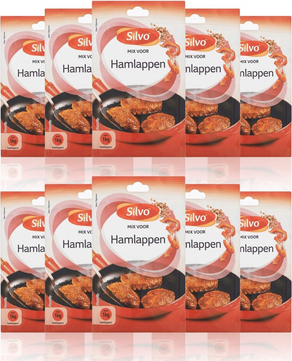 Silvo® | 10 x Mix Hamlappen 22 g | 1 zakje is goed voor 1 kg hamlappen | Multipack