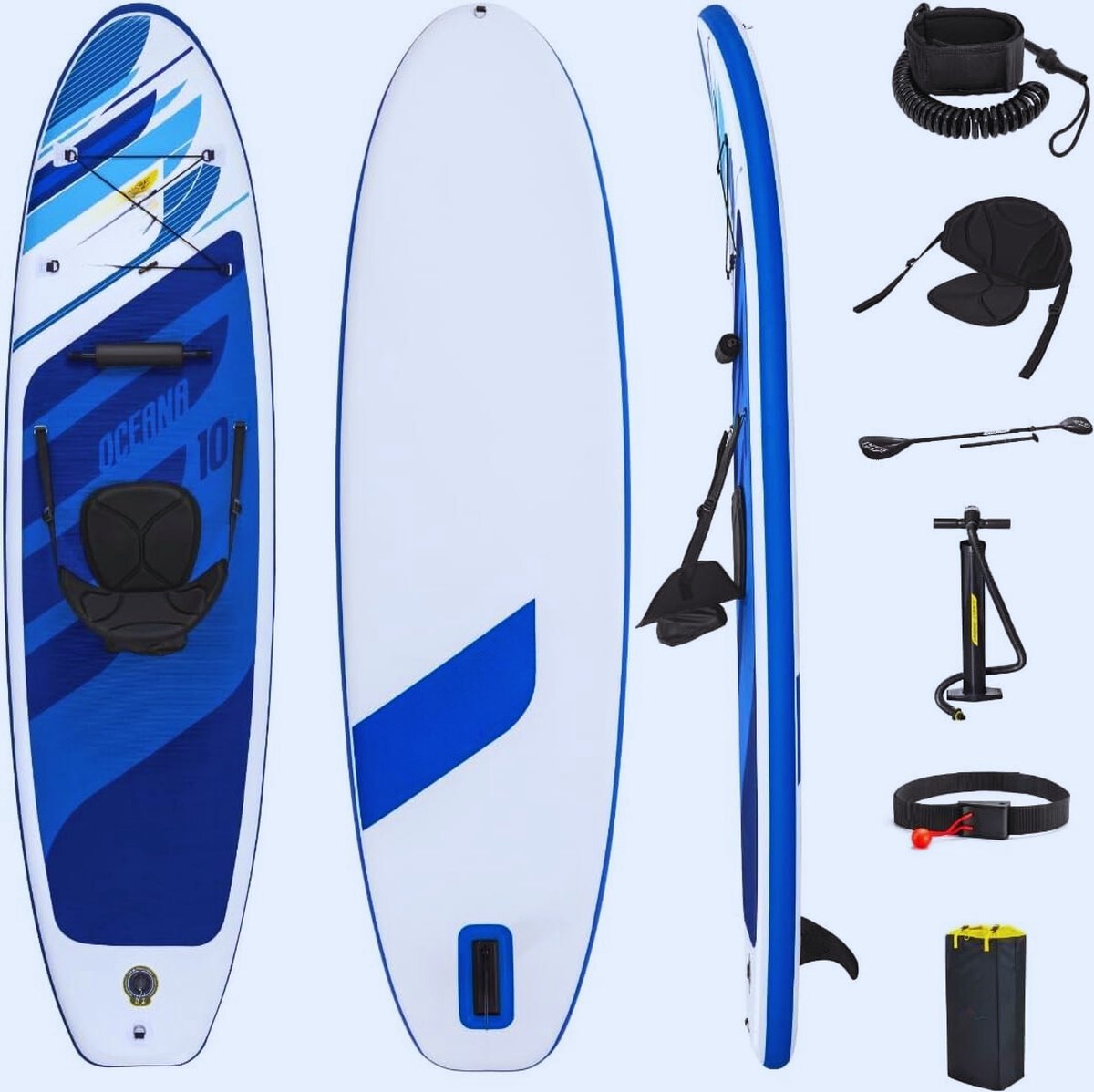 Hydro-Force Opblaasbaar SUP-board Met Accessoires - 305 x 84 x 12 Cm Voor Avontuurlijke Waterpret