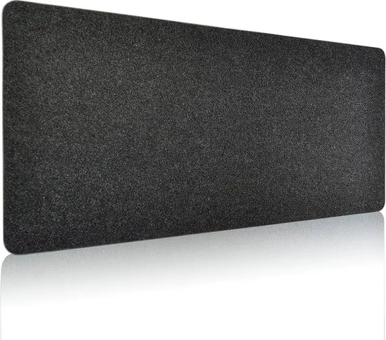 Tapis de souris en Feutres surdimensionné – Tapis de table/tapis de bureau en Feutres antidérapant – Protection pour le bureau et la maison – Gris foncé – 90 x 40 cm