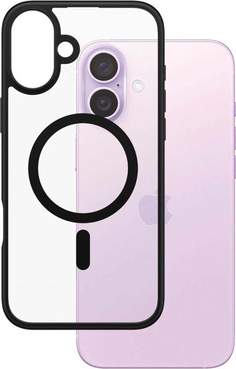 PanzerGlass Apple iPhone 16 Plus - Zwart MagSafe HardCase Clear