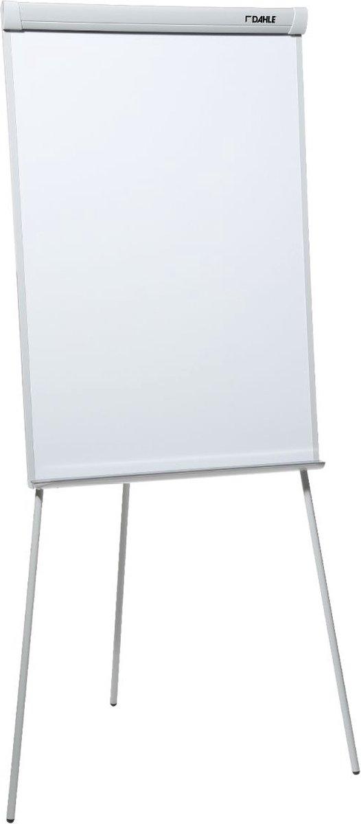 DAHLE 96005 Whiteboard en Flip Over | Magnetisch | Hoogte Verstelbaar | Universele Blokhouder Din A1| Uitklapbare Fotohouder | 98 x 66 cm