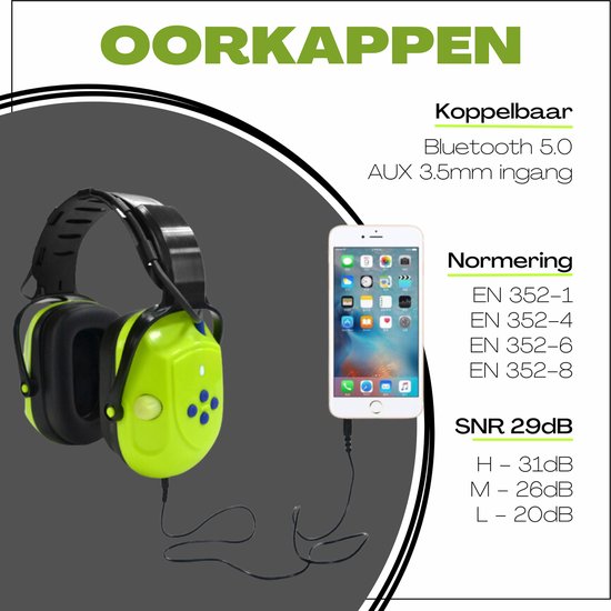 Kerbl Works Gehoorkap met Radio en Bluetooth | Comfortabele Oordoppen Kerbl Works Gehoorkap met Radio en Bluetooth | Comfortabele Oordoppen