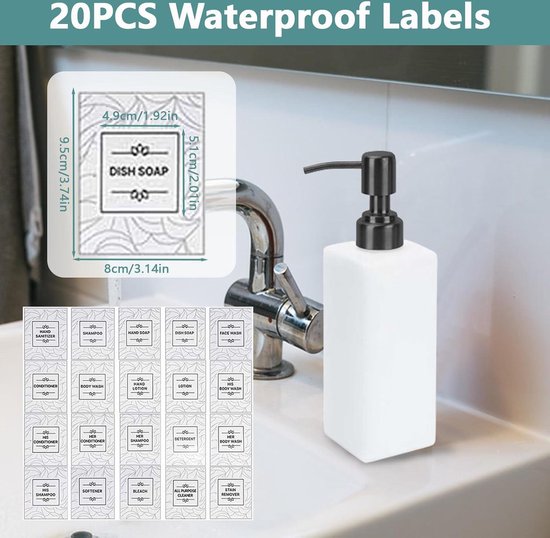 Lurrose 3 stuks 500 ml zeepdispenser flessen pomp navulbare lege Lurrose 3 stuks 500 ml zeepdispenser flessen pomp navulbare lege